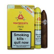MONTECRISTO PETIT NO.2 A/TUBOS (PACK OF 3)