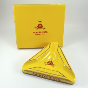 Montecristo Triangle Classic Cigar Ashtray - Yellow