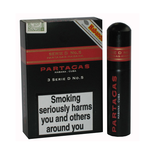 PARTAGAS SERIE D NO.5 A/TUBOS (PACK OF 3)