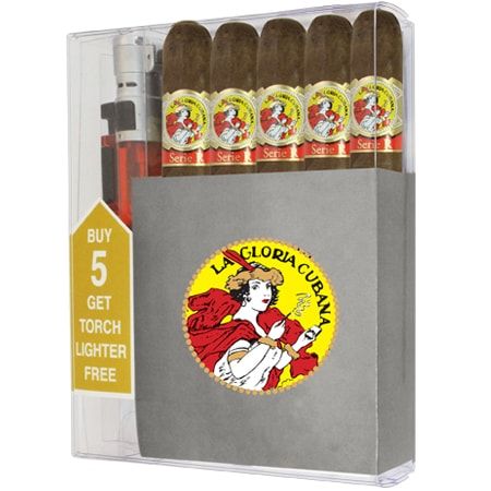 La Gloria Serie R #4 Cigar Collection With Lighter