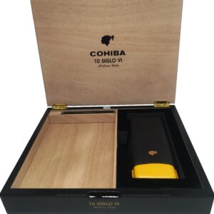 Cohiba Siglo VI Travel Humidor & Leather Case ~ Holds 10 Cigars