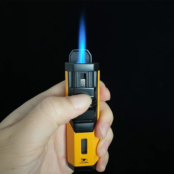 COHIBA CIGAR LIGHTER CUTTER SET WINDPROOF TORCH JET FLAME - Image 4